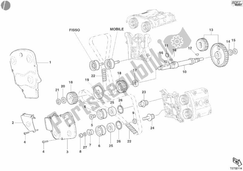 Todas las partes para Correa Dentada de Ducati Superbike 998 R 2002